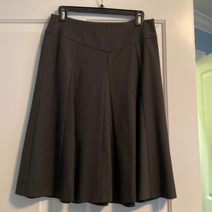 Theory charcoal A-line skirt